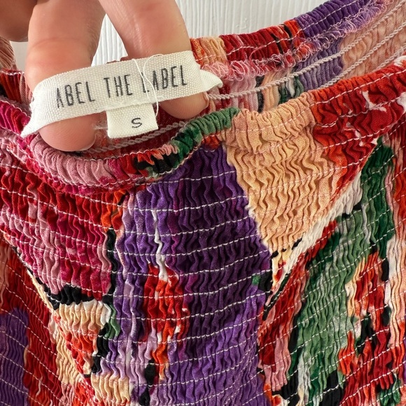 Abel the Label Multicolor Floral Smocked Dress - Picture 3 of 4